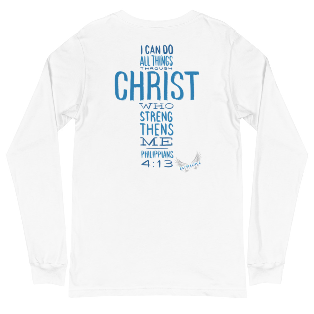 Walk by Faith Not By Sight Excel Beyond Wings Long Sleeve Tee